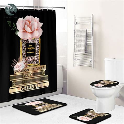 chanel perfume shower curtain|Chanel shower curtain amazon.